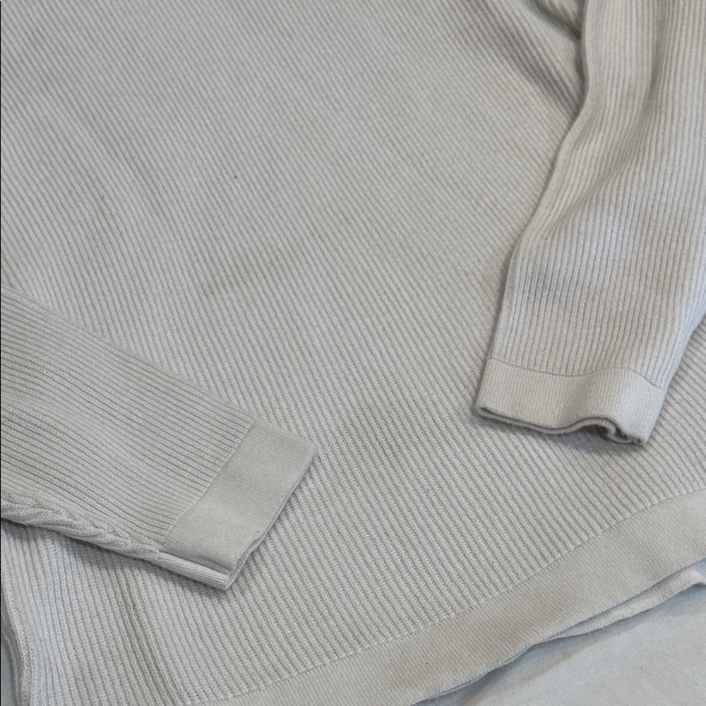 Pull&Bear Off-White Ribbed Knit Sweater - Picture 5 of 6